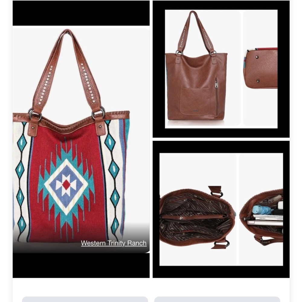 Montana West tapestry carrying tote